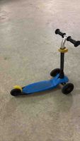 Childrens Scooter 3-Wheeled Blue Used Condition