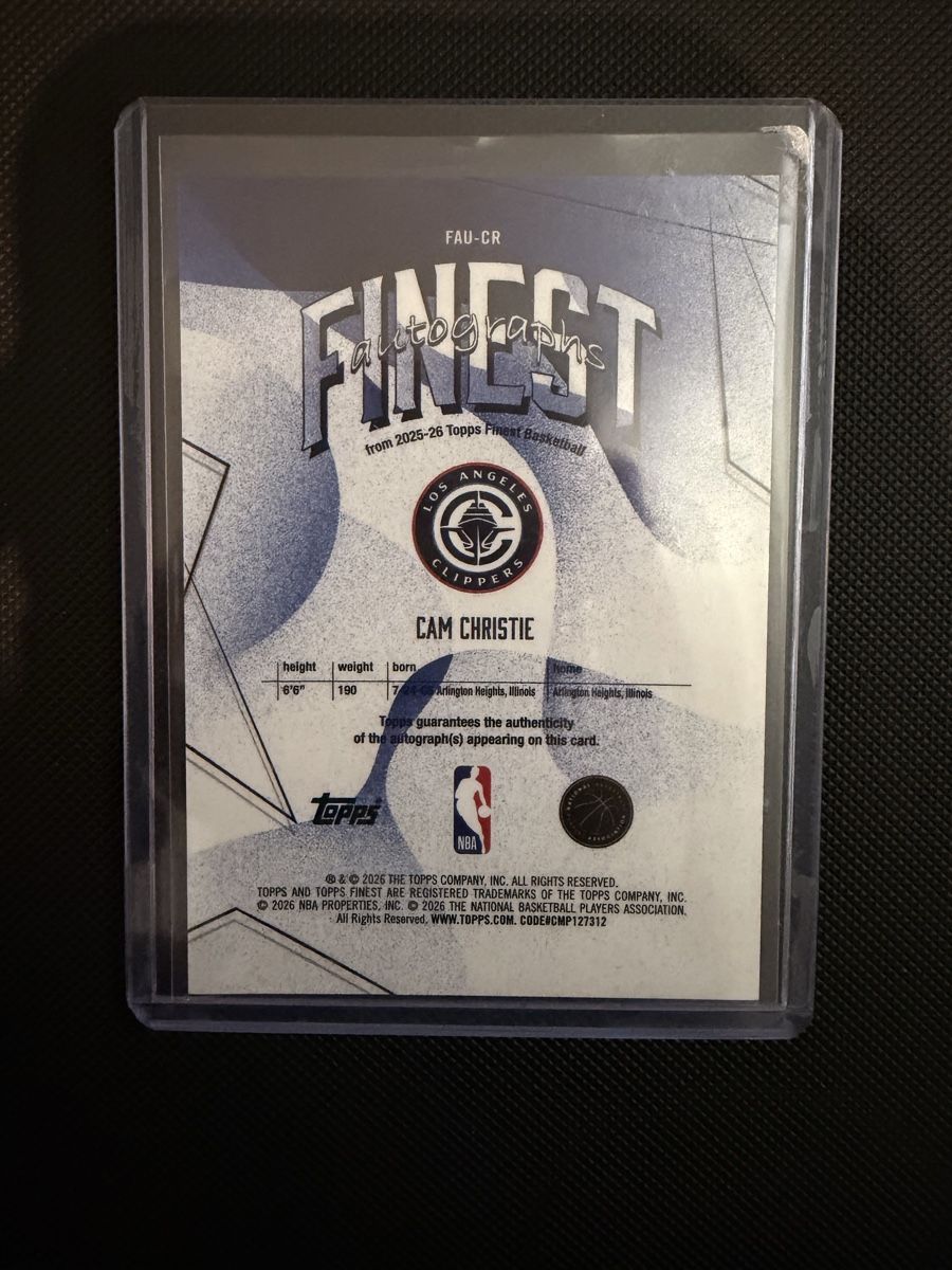 Nba Carte collezionabili: Finest Autographs Cam Christie – Nuovo (secondo la descrizione) da Lenzburg venduto da fastbreakcards 1