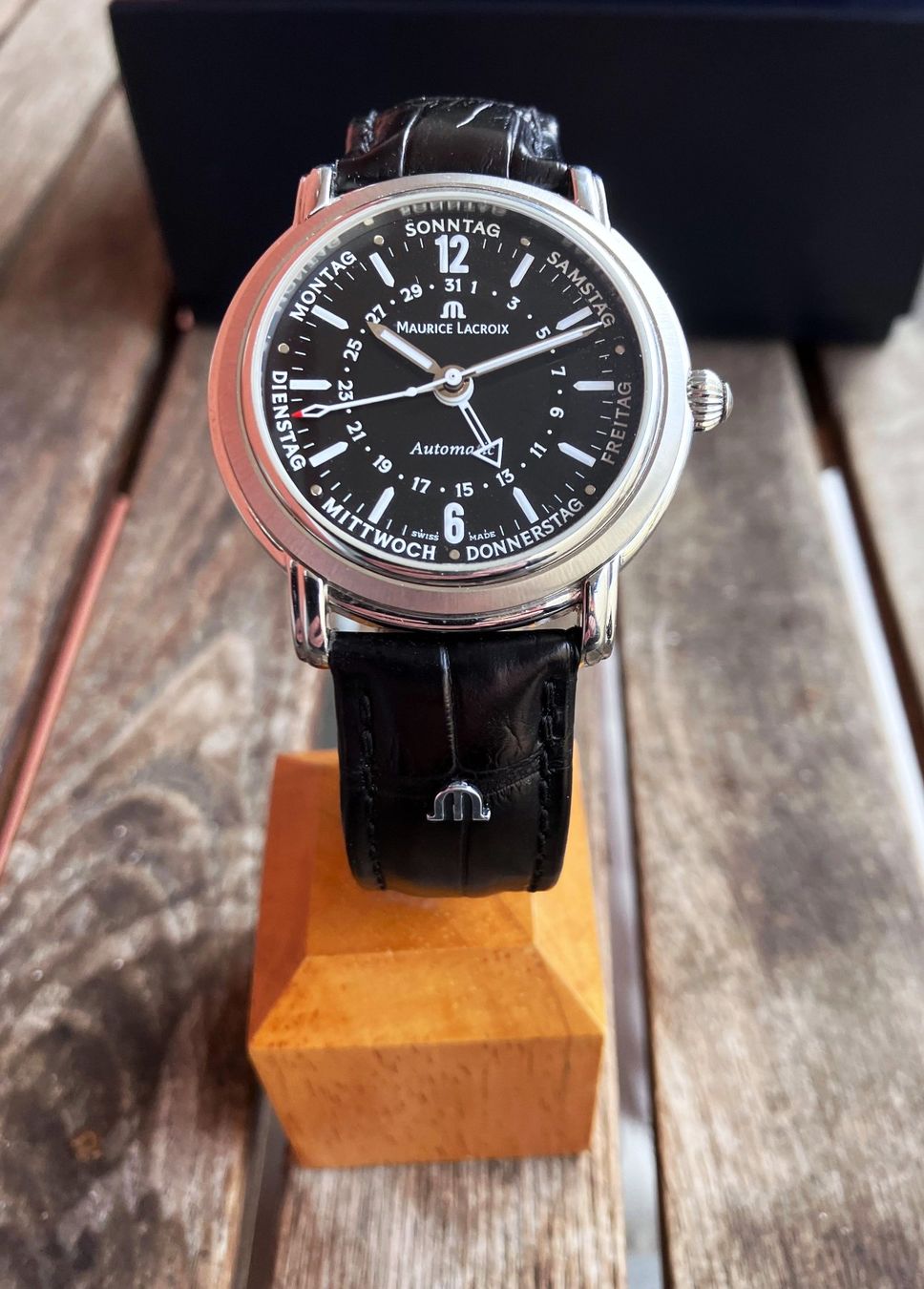 Maurice Lacroix Orologi: Maurice Lacroix Automatic Masterpiece Cinq Aiguilles FULLSET – Usato da Basel venduto da 4056BS