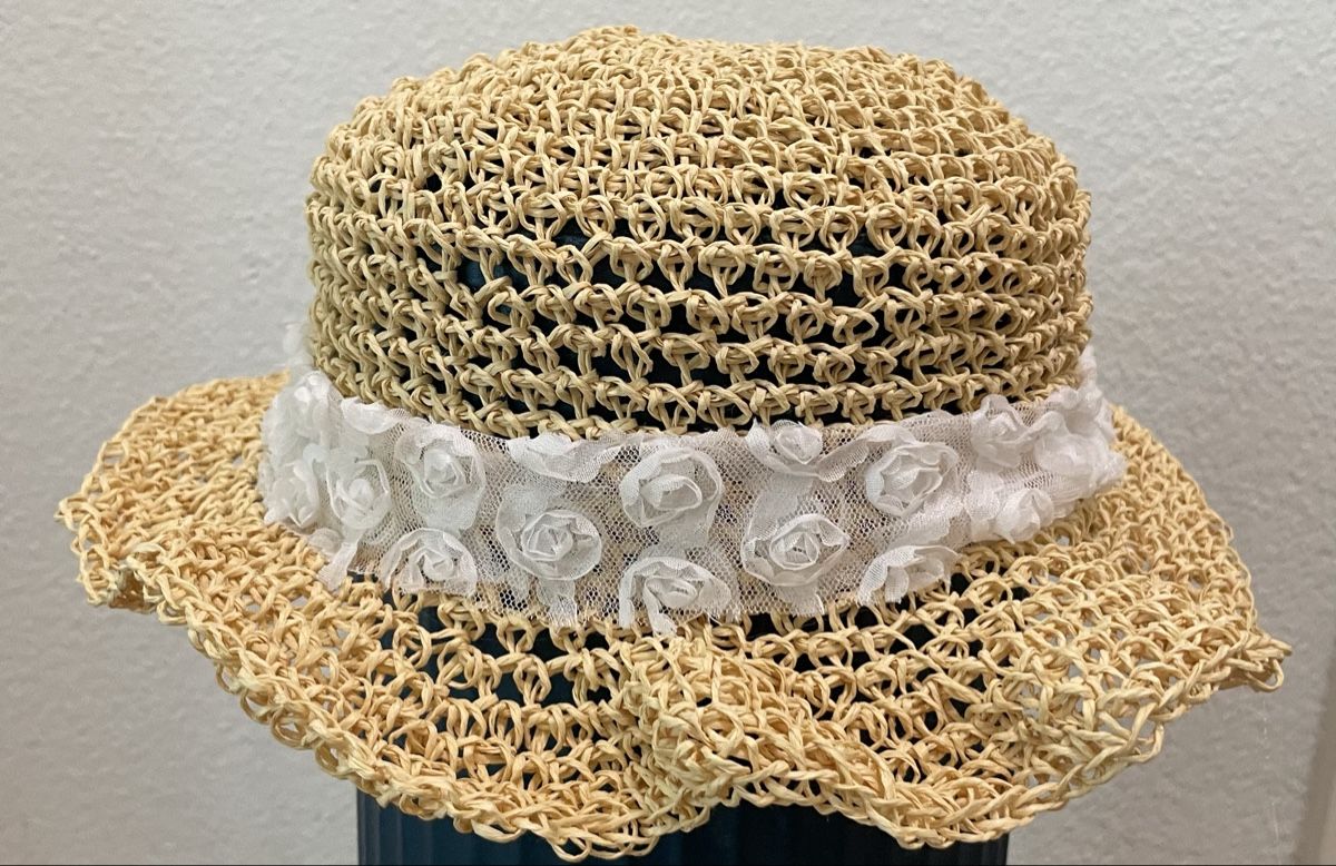 Copricapi, berretti & cappellini: Sommerlicher Strohhut mit Blumen - Neuwertig! – Nuovo e nell'imballaggio originale da Au ZH venduto da Jaggy4 3