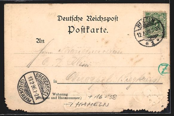 Cartoline postali: Grusskarten-AK Hameln, Herzliche Grüsse – Usato da Berlin venduto da bartko-reher 1