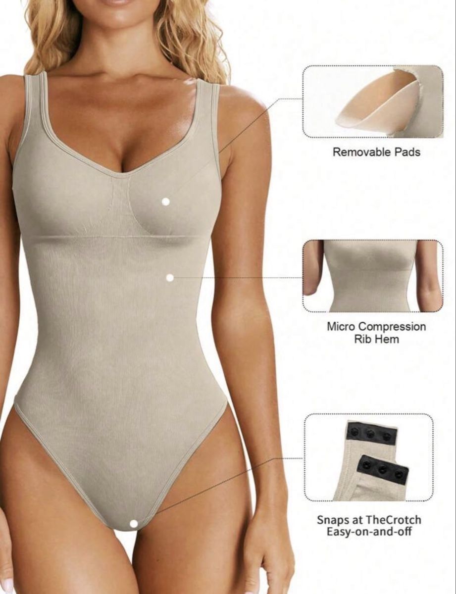 Tops: Beige Seamless Shapewear Bodysuit 🤍✨ – Neu und originalverpackt aus Zürich von onlyifashion 2