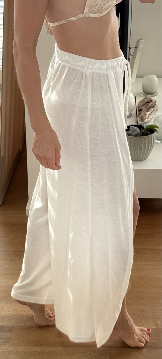 Asos Pantaloni: Strand Hose weiss luftig, Gr. XS – Usato da Stansstad venduto da InStyle8 2