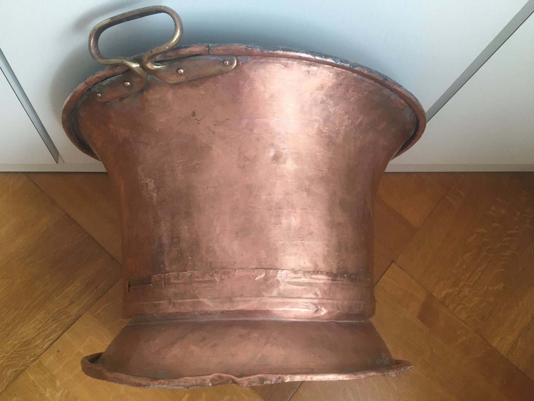 Blumentöpfe: Schöner Kupferkessel antik gross – Gebraucht aus Bern von Smile-2707 6