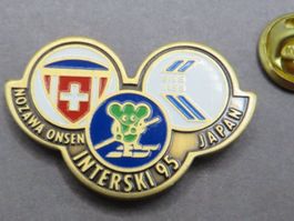 PIN SCHWEIZ SPORT INTERSKI 95, NOZAWA ONSEN JAPAN SIVS IASS