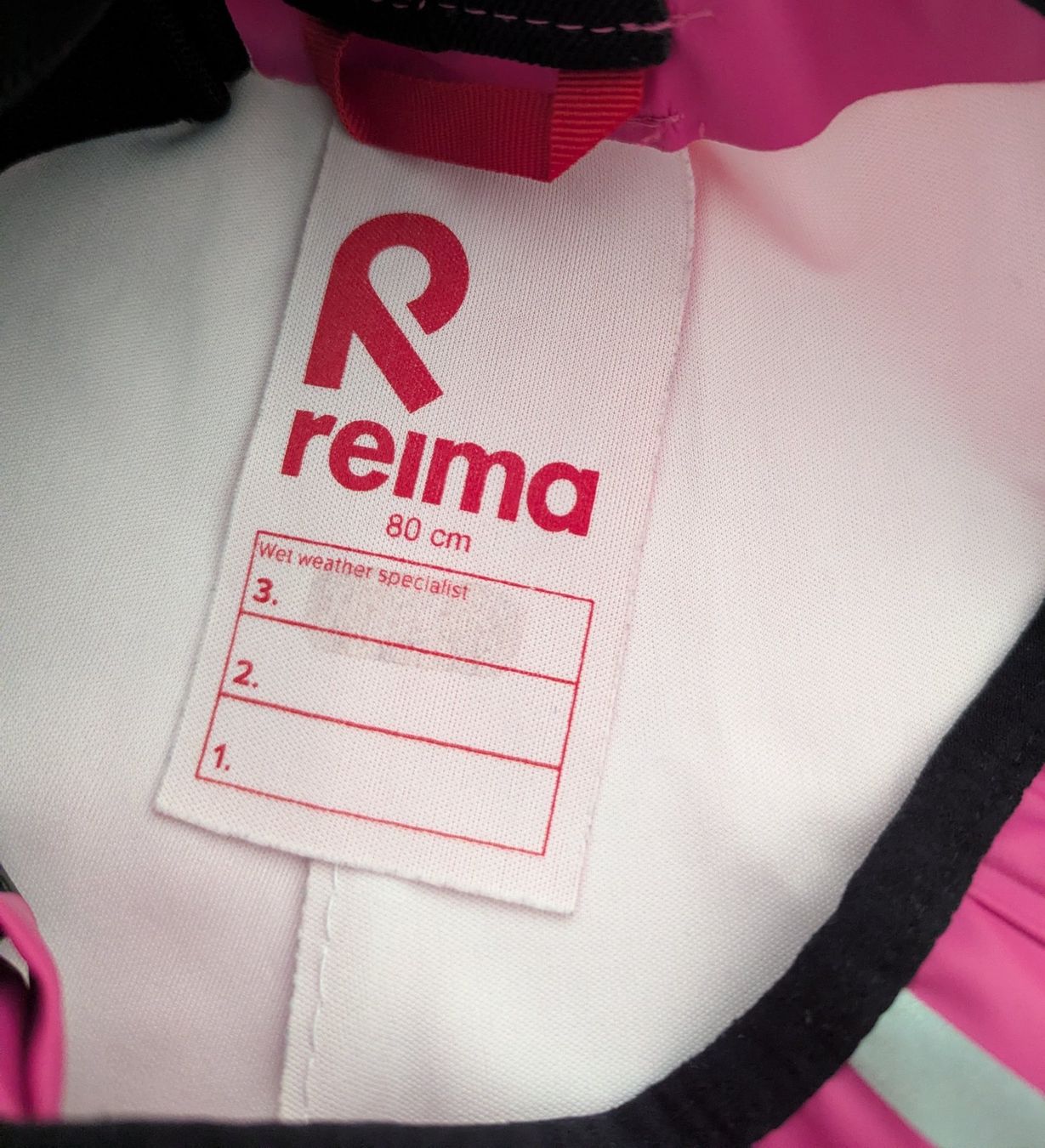 Reima Pantaloni: Reima Regenhose, Pink ,Grösse 80 – Usato da Uster venduto da petches 5
