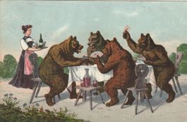 Bären beim Jassen