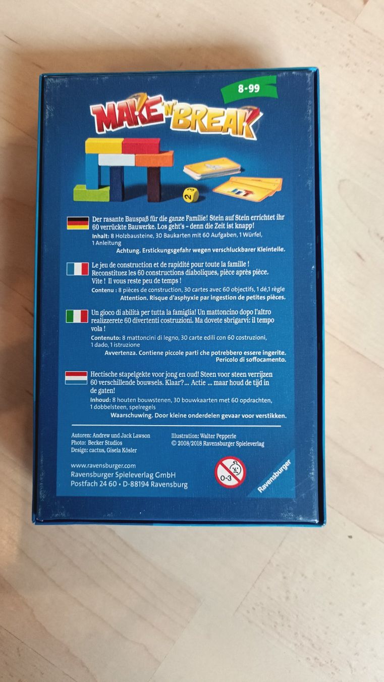 Ravensburger Giochi: Make 'n' Break - Spiel – Usato da Embrach venduto da S24ch 1
