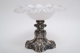 Centre de table ancien en argent massif