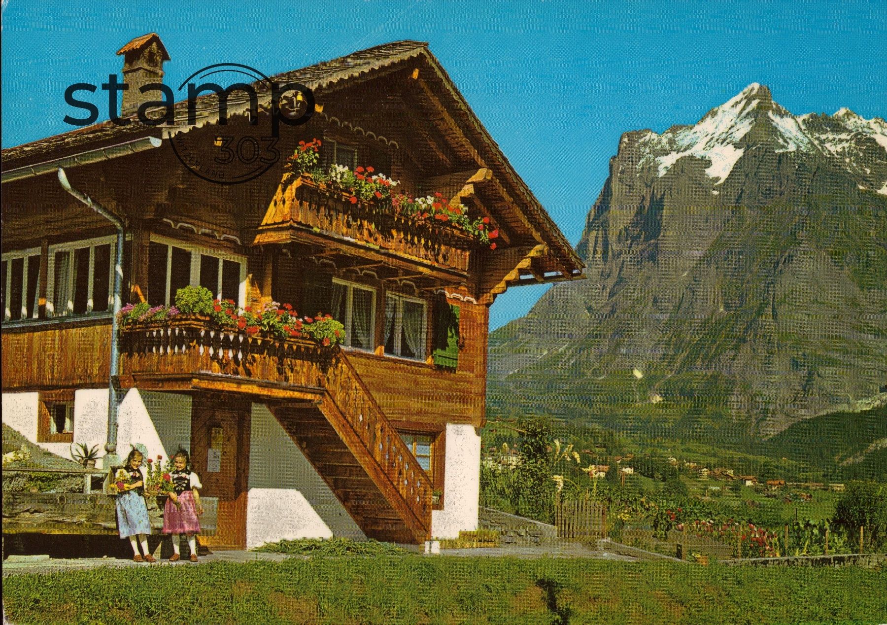 Cartoline postali: AK Grindelwald - Wetterhorn – Usato da Eggersriet venduto da stamp303