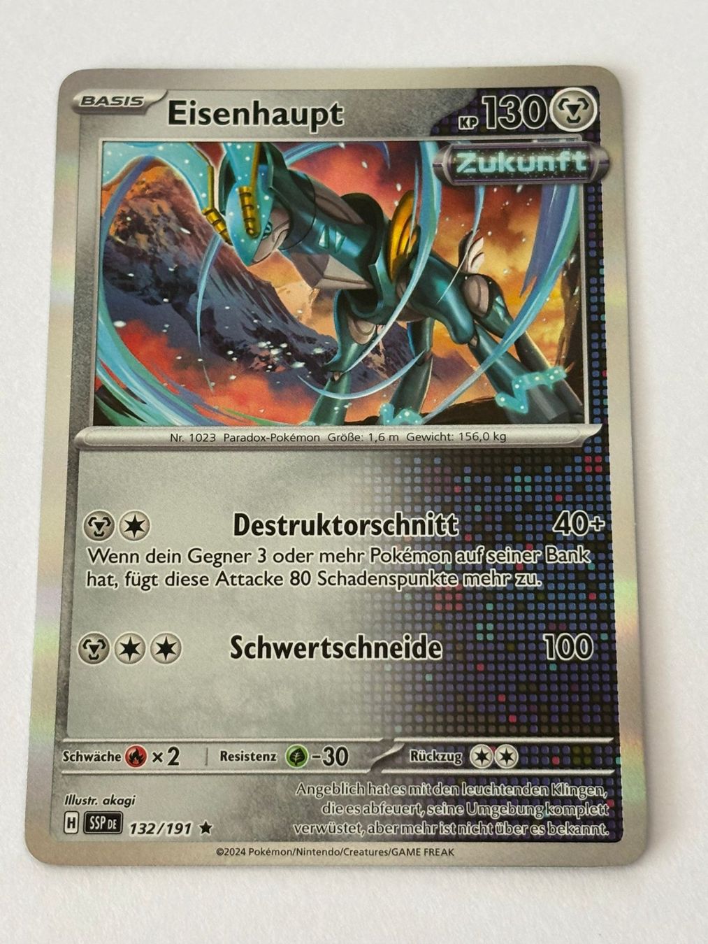 Pokémon Sammelbilder & Trading cards: Pokemon-Karte Eisenhaupt 132/191 – Gebraucht aus Herisau von Seyashop1