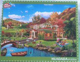 HUADADA Puzzle Villa am See 1000 Teile 