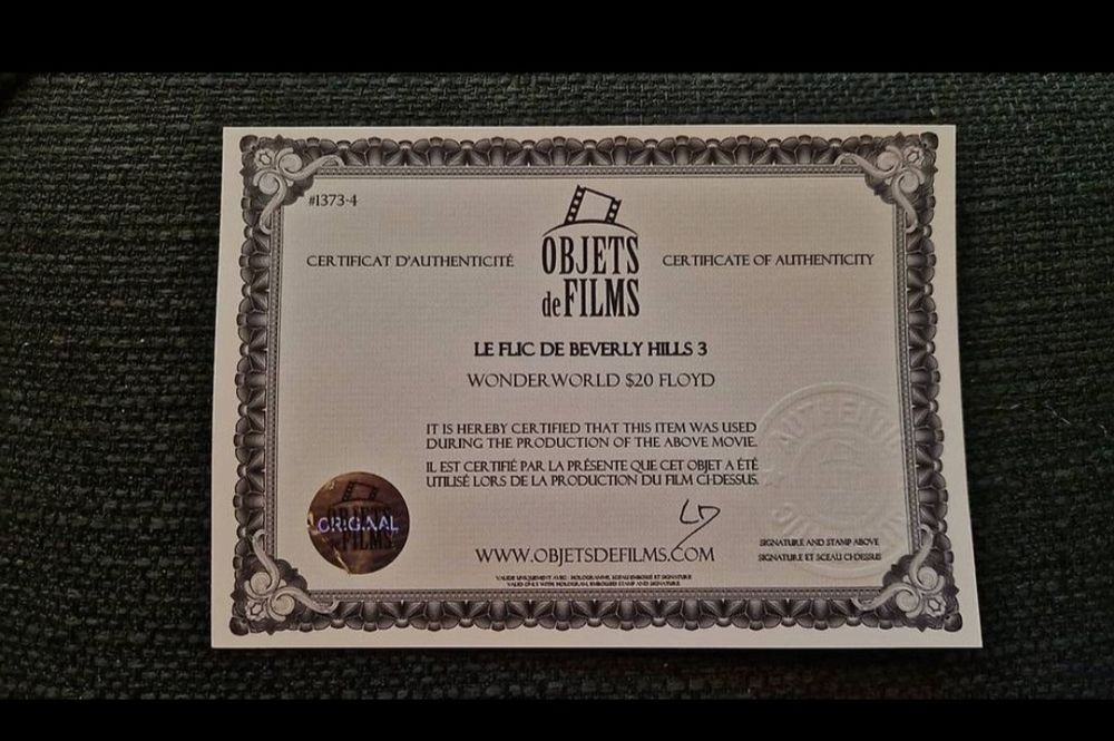 le flic de Beverly Hills 3 billet officiel utilisé (D #39 occasion) à