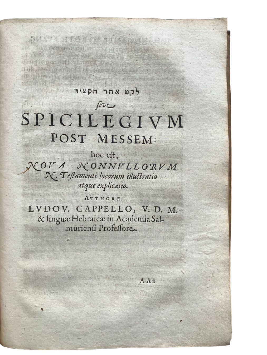 Libri: Two texts, by Cameron & Cappel 1632, ex. Bigot Library – Usato da Uster venduto da TricottetCollection 3