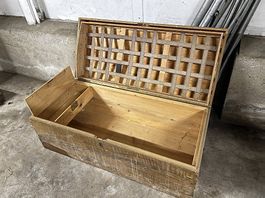 Ancienne malle de voyage en bois 
