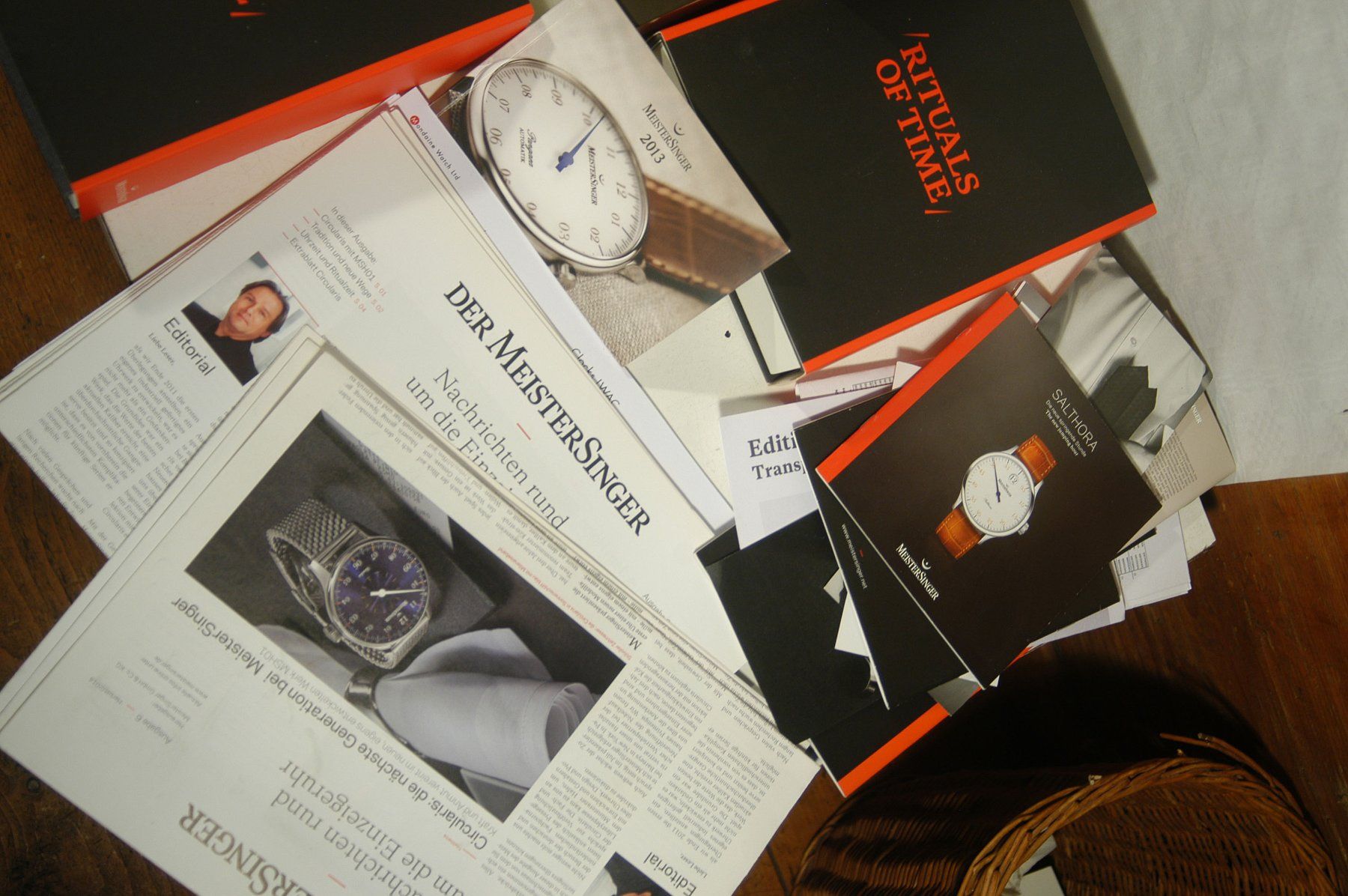 Orologi: MeisterSinger Uhrenboxen, Prospekte, Diverses – Usato da Herisau venduto da Wisen 2