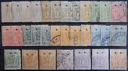 Luxemburg Official Kat. 35-46 */gest. 1882 Kat. 242 Euro