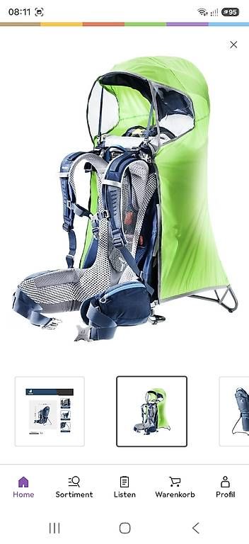 Deuter Bauch- & Rückentragen: Deuter Kid Comfort Tragrucksack – Gebraucht aus Müllheim Dorf von Stricker90 2