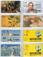 8 Telefonkarten Zypern