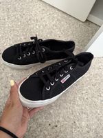Superga Schuhe, Grösse 37, Schwarz, neuwertig!👟