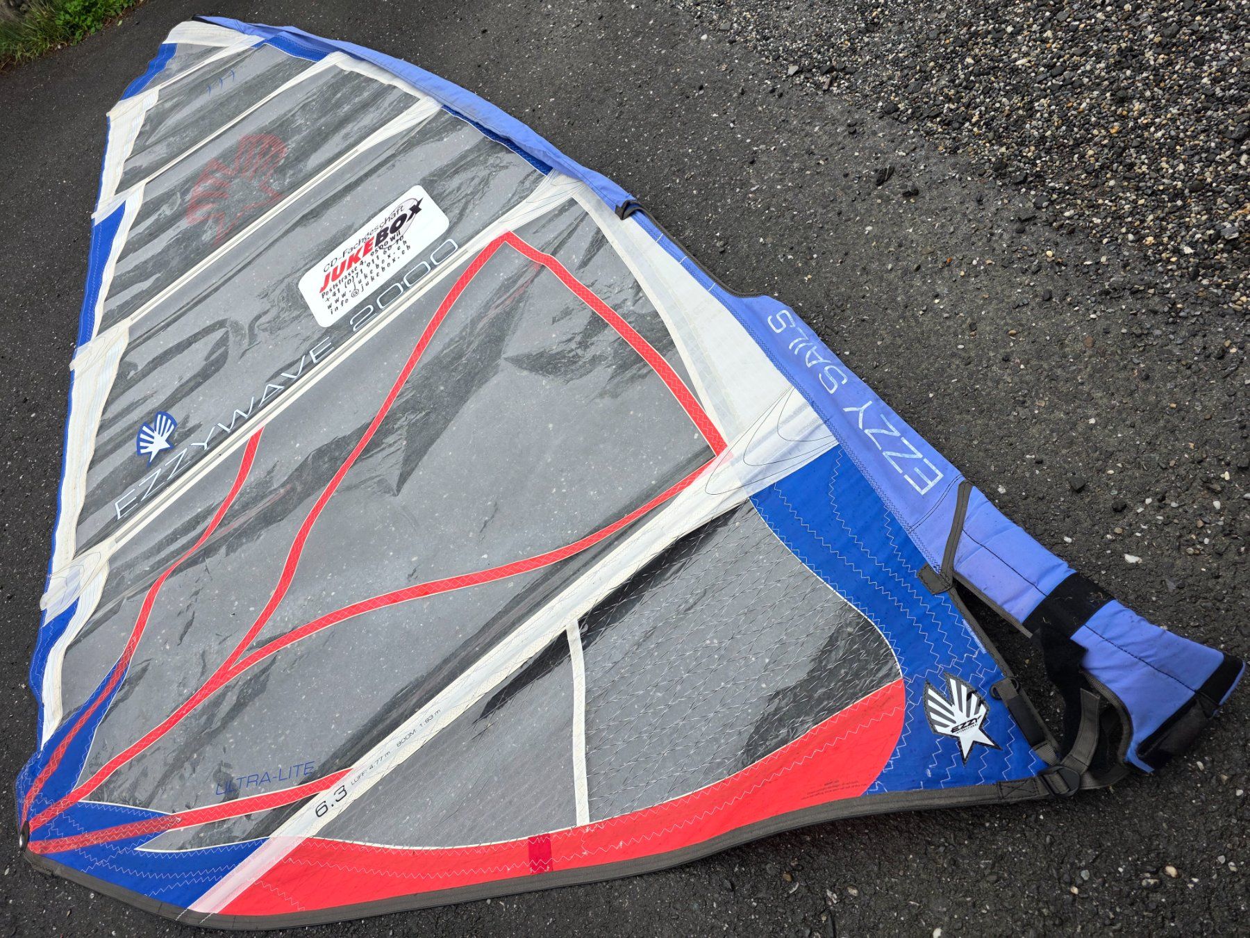 Surf: Windsurfsegel Ezzy 2000 6,3 – D'occasion à Buchs SG par swisssurfer007 1