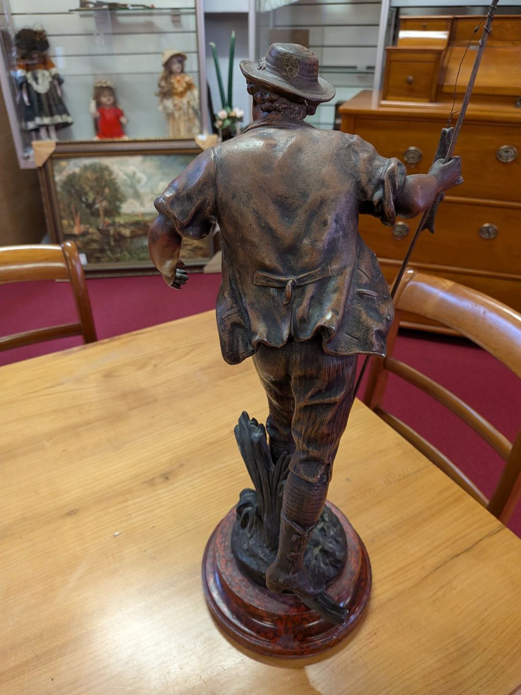 Figurines: Bronce Figur "Der Fischer" – D'occasion à Schönenwerd par kybi 1