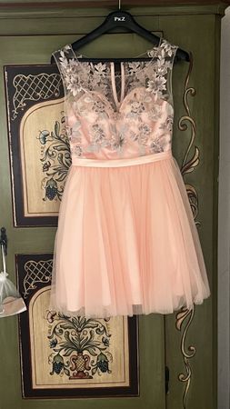 Zartrosa Kleid mit Spitze, M, neu!