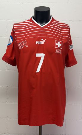 Schweiz U21 EURO 2023 – Dan Ndoye #7 Matchworn Trikot