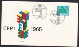 FDC 435 Europamarke ET Bern 14.9.1965 schön illustriert