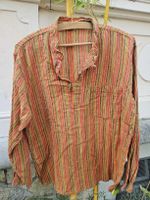 Chemise d'été à rayures colorées, vintage.