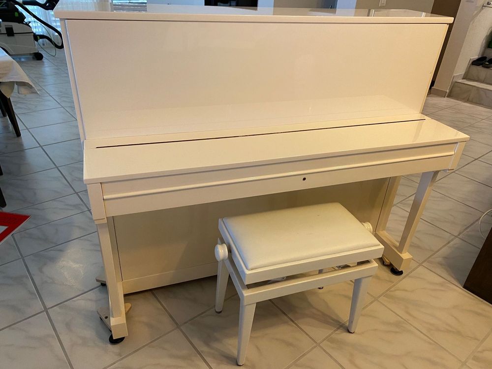 Miniatur Klavier Mit Hocker & Notenblatt - Puppenhaus Deko Im Retro-Design