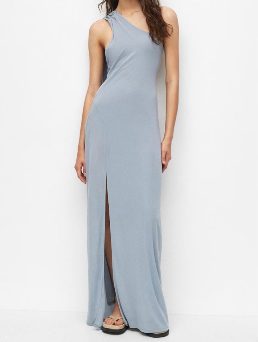Pull&Bear Robes: HELLBLAUES MAXIKLEID ONE-SHOULDER PULL & BEAR – Neuf (Voir description) à Recherswil par Pajaro11
