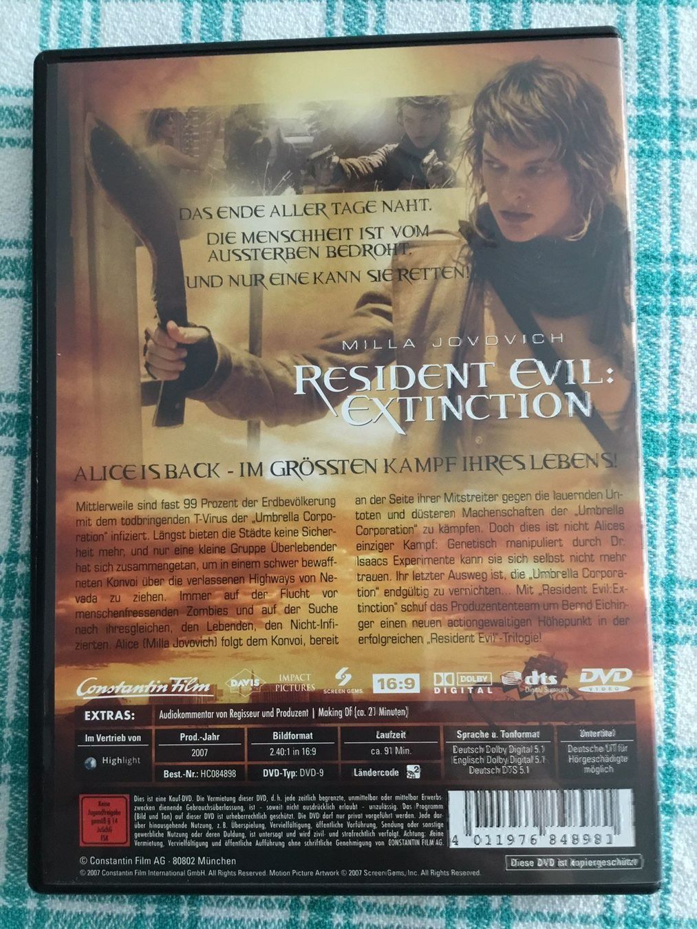 Tutti i DVDs: Resident Evil: Extinction dvd – Nuovo (secondo la descrizione) da Blauen venduto da berlingo65 1