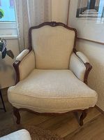 Gondel-Bergère-Sessel im Louis-XV-Stil - handgefertigt