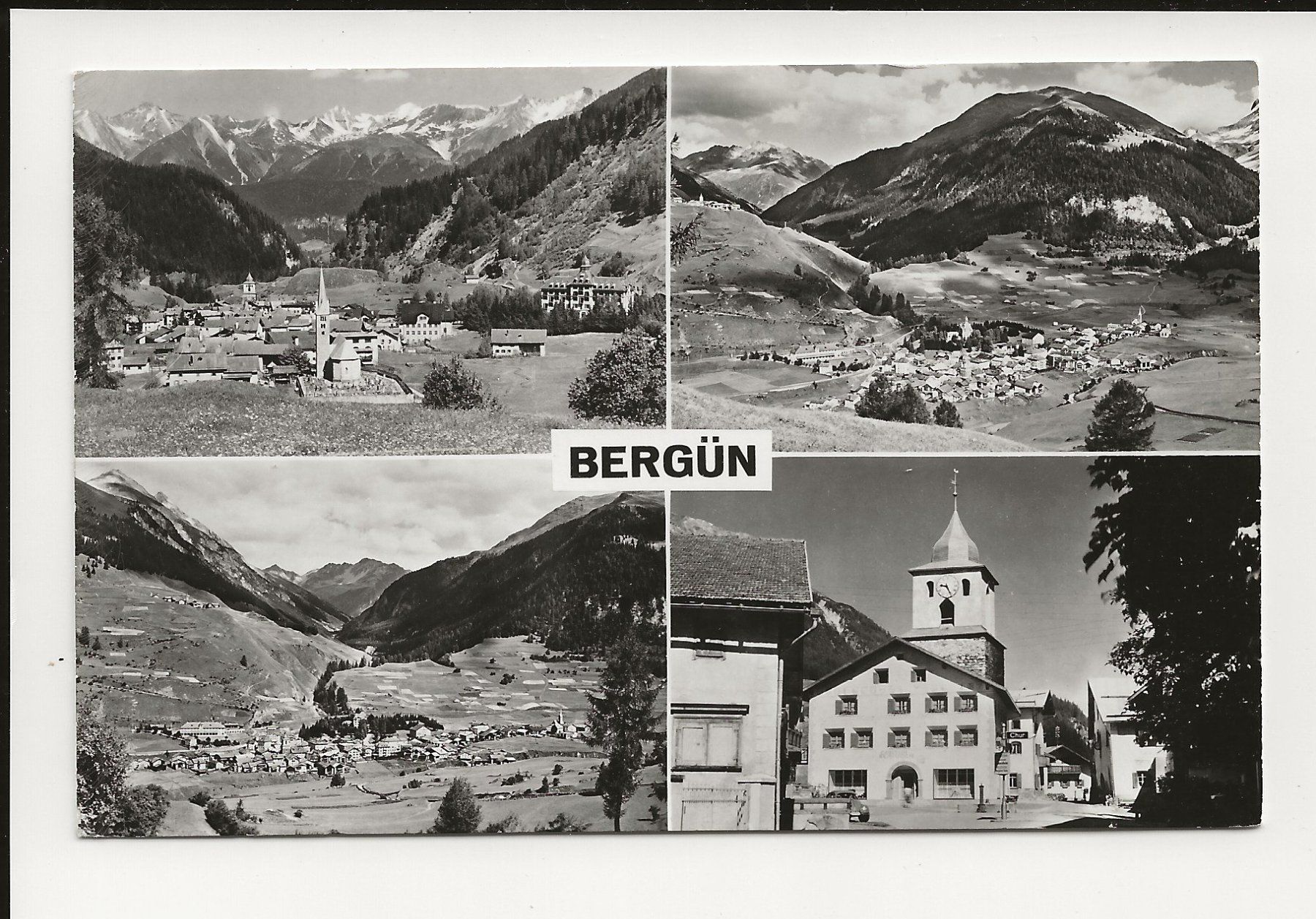 Ansichtskarten: AK ca. 1965 Bergün GR – Gebraucht aus Greifensee von 315WDO
