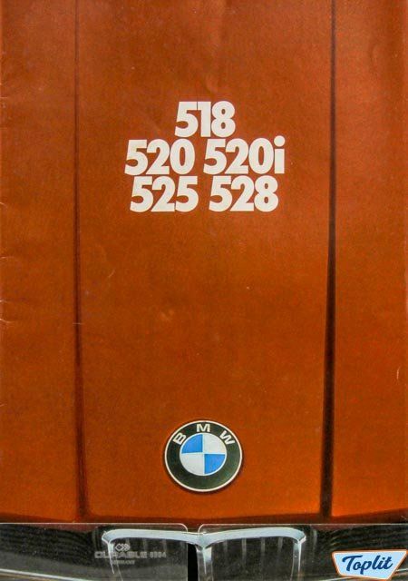 Catalogue / Brochure BMW Série 5 (518, 520, 525, 528i) De Février 1977 - Occasion