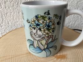 Süsser Kaffeebecher "Wild & Wunderbar" Maus 🌸 neu