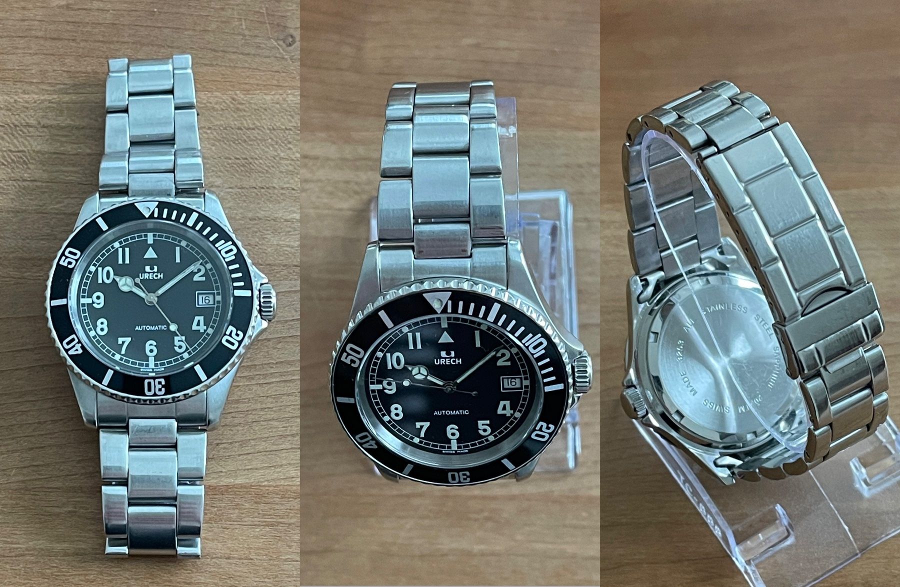 Orologi: 1980er Vintage URECH Automatic Diver Ref. 3253 revidiert – Usato da Embrach venduto da Canderau 1