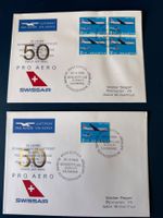 Pro Aero 1969, Swissair, Ersttagsstempel, Zürich-Lausanne