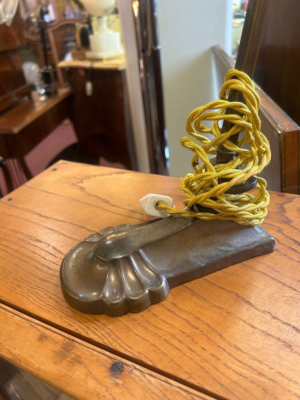 Lampade: Antike Jugendstil Tischlampe – Usato da Sugiez venduto da brockicenter 3