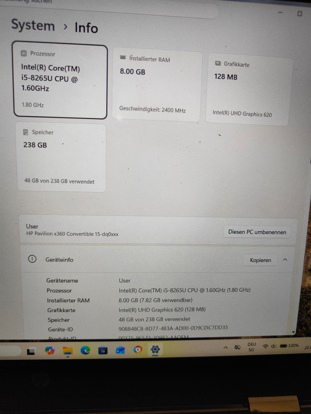 Hewlett Packard Notebooks: HP Notebook HP Pavillon x360 – Gebraucht aus Oberengstringen von fishermens01 5