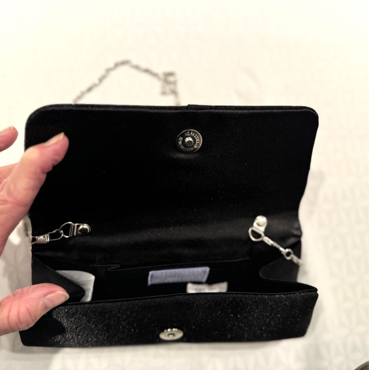 Borse da donna: Sac à main noir élégant avec strass – Nuovo (secondo la descrizione) da Genève venduto da flocon06 4