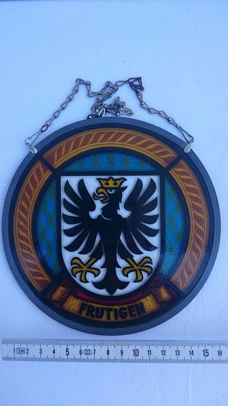 Altro in Antiquarato & Arte: Fensterbild mit Wappen Gemeinde Frutigen – Usato da Wiler b.Utzenstorf venduto da Hallucino6 1