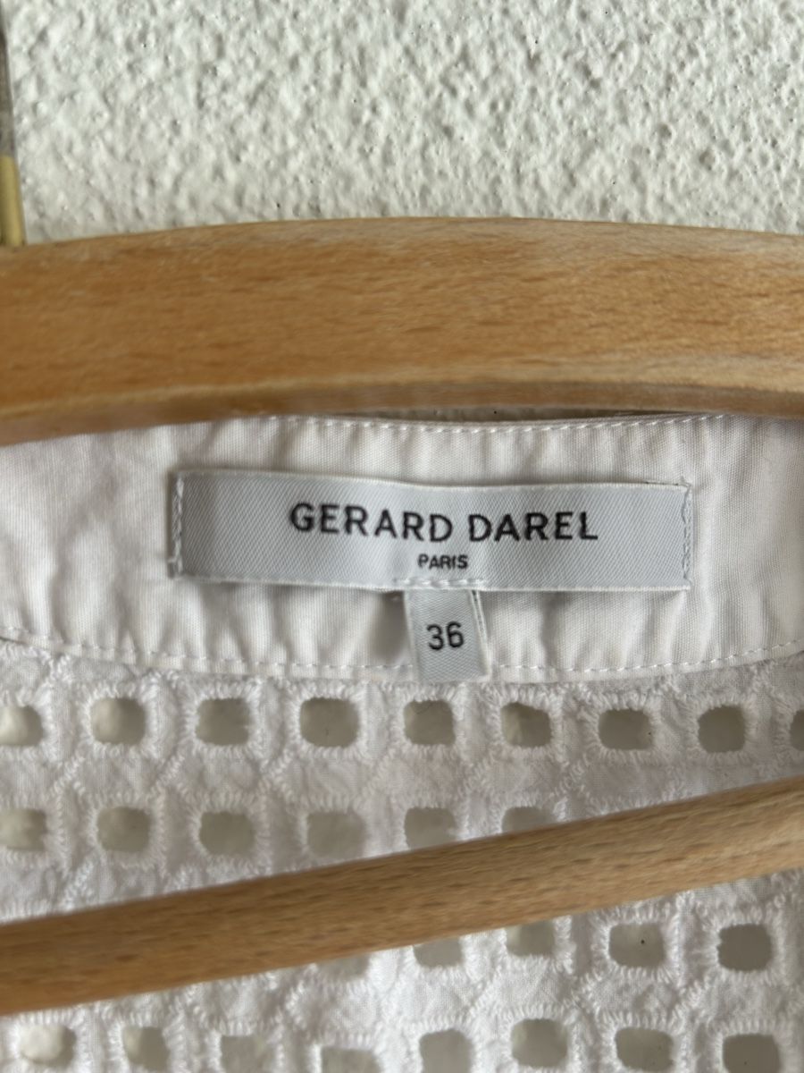 Gérard Darel Top: Top Gerard Darel blanc brodé T 36 été chic élégant – Nuovo (secondo la descrizione) da Morges venduto da cat_6cm9 1