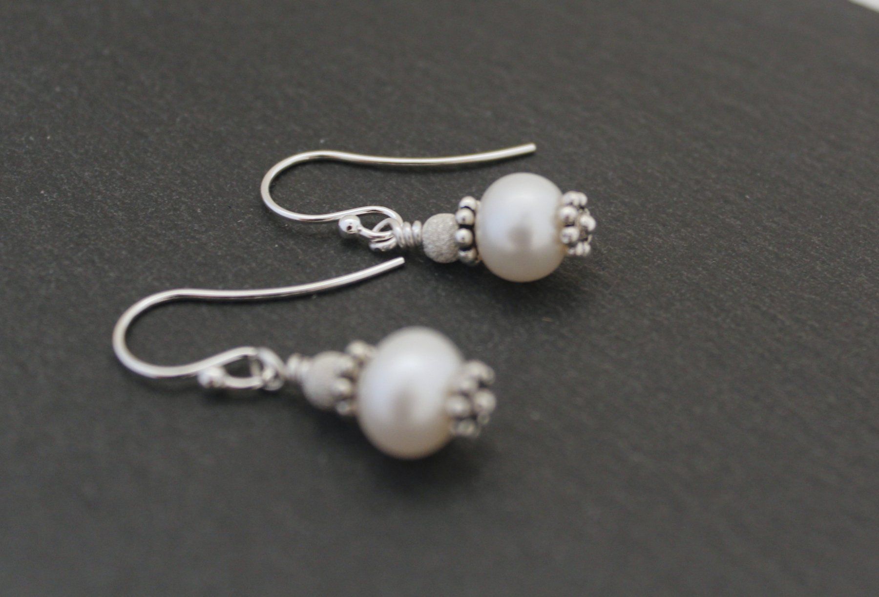 Ohrringe & -stecker: Perlen Ohrhänger Sterling Silber Ohrringe Neu, Geschenkidee – Neu (gemäss Beschreibung) aus Goldach von byBigo 1