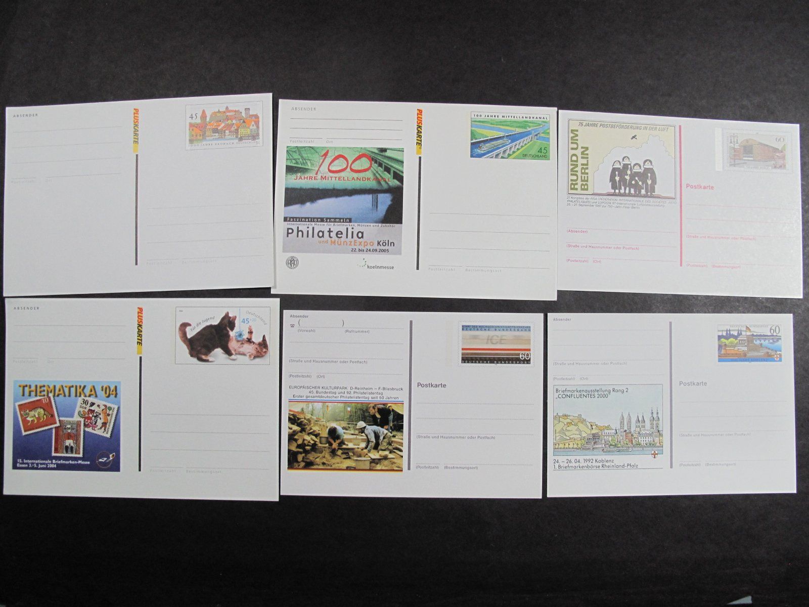 Cartoline postali: BRD 1991 2005 / Berlin 1978   6 Postkarten ** – Usato da Wil SG venduto da fva01