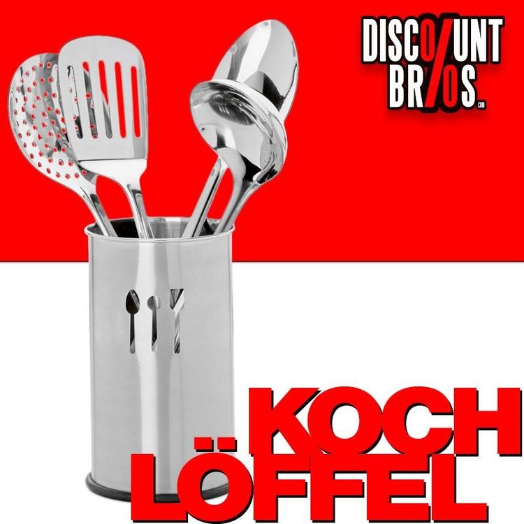 3-in-1 Edelstahl Kochlöffel Set – Mit Schöpf-, Schaumlöffel & Reiskelle, Spülmaschinengeeignet