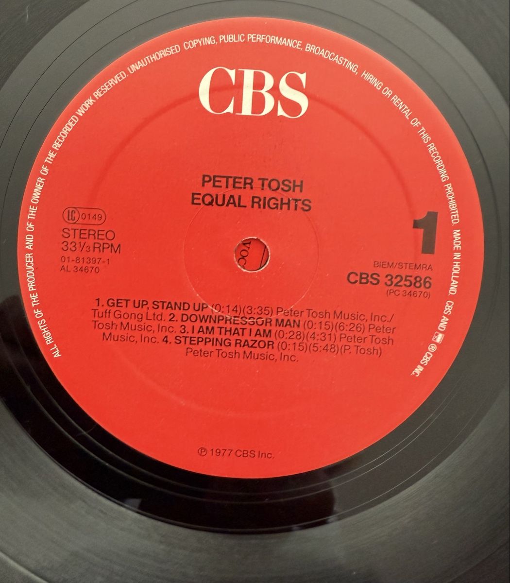 Dischi in vinile: Peter Tosh - Equal Rights, Schallplatte 1977 – Usato da Goldach venduto da Messerguru 8