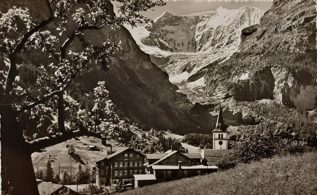 Cartoline postali: GRINDELWALD -  Fiescherwand  - 1942 – Usato da Delémont venduto da Domdom1