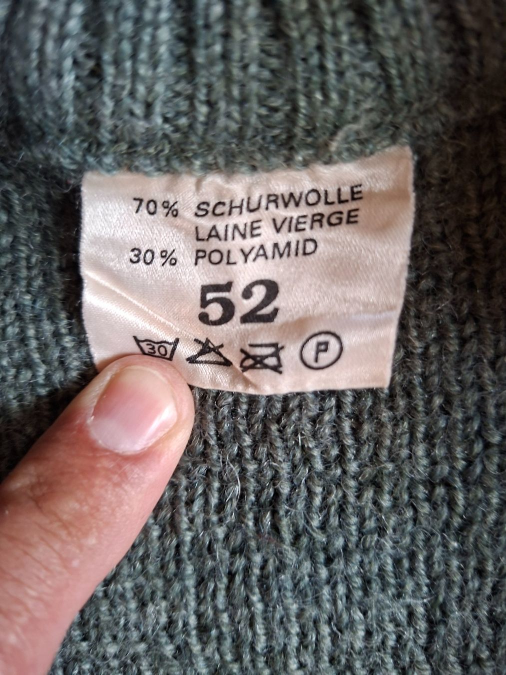 Schweizer Armee Uniformi: Schweizer Armee Militär Woll Pullover,  Grösse 52 – Usato da Schwanden Sigrisw venduto da len_9yqg 3